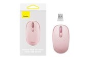 Hiiret - Baseus Wireless mouse F01B Tri-mode 2.4G BT5.0 1600 DPI (pink) - 3 painiketta - Vaaleanpunainen - B01055503413-00