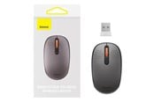 Hiiret - Baseus Wireless mouse F01B Tri-mode 2.4G BT 5.0 1600 DPI (frosted grey) - Hiiri - Optinen - 3 painiketta - Harmaa - B01055503833-00