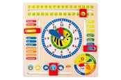 Puulelut - Small Foot - Wooden Calendar Clock Seasons AT (Ger - 4765