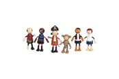 Hahmot - Small Foot - Wooden Dolls Pirate Bendable 6pcs. - 12412