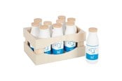 Roolileikit - Small Foot - Wooden Crate with Milk Bottles 12 pc - 12354