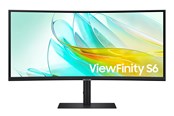 Näyttö - 34" Samsung ViewFinity S6 - 3440x1440 (UWQHD) - 100Hz - VA - 90W USB-C - Curved - LS34C652UAUXEN