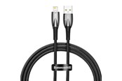 USB kaapelit - Baseus USB cable for Lightning  Glimmer Series 2.4A 1m (Black) - CADH000201