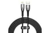 USB kaapelit - Baseus USB cable for Lightning Glimmer Series 2.4A 2m (Black) - CADH000301