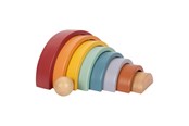 Leiki & Opi - Small Foot Wooden Rainbow Building Arches with Ball - 12318