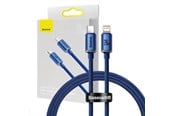USB kaapelit - Baseus Crystal cable USB-C to Lightning 20W 1.2m (blue) - CAJY000203