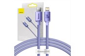 USB kaapelit - Baseus Crystal Shine cable USB-C to Lightning 20W PD 1.2m (purple) - CAJY000205