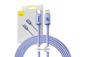 USB kaapelit - Baseus Crystal cable USB-C to Lightning 20W PD 2m (violet) - CAJY000305
