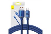 USB kaapelit - Baseus Crystal Shine cable USB to USB-C 5A100W1.2m (blue) - CAJY000403