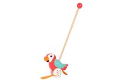 Vauva- ja taaperolelut - Small Foot - Wooden Push Figure Parrot Lori with Stick - 10475