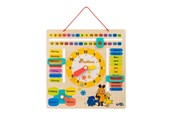 Leiki & Opi - Small Foot - Wooden Learning Board Watch Clock Mouse - German language - 10496