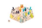Lautapelit - Small Foot - Wooden Ludo Game - 6 Players - 1800