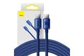 USB kaapelit - Baseus Crystal Shine cable USB-C to USB-C 100W 1.2m (blue) - CAJY000603