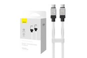 USB kaapelit - Baseus Cable USB-C do USB-C CoolPlay 100W 2m (white) - CAKW000302