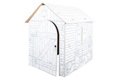 Luovat leikit - Small Foot - Cardboard Playhouse Farm 87x71x88cm - 10015