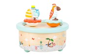 Musiikki - Small Foot - Wooden Music Box Parrot and Elephant - 11108