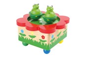 Puulelut - Small Foot - Wooden Music Box Frog - 7541