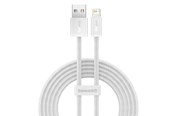 USB kaapelit - Baseus Dynamic cable USB to Lightning 2.4A 2m (White) - CALD000502