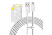 USB kaapelit - Baseus Cable USB to USB-C  Dynamic Series 100W 2m (white) - CALD000702