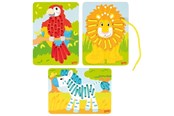 Palapelit - Goki Wooden Stringing Puzzles 3pcs. Puu - 58686