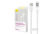 USB kaapelit - Baseus Fast Charging cable USB-A to Lightning Explorer Series 2m 2.4A (white) - CATS010102