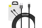 USB kaapelit - Baseus Superior Series Cable USB to USB-C 66W 2m (black) - CATYS-A01