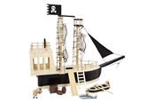 Roolileikit - Small Foot - Wooden Dollhouse Pirate Boat - 12411
