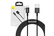 USB kaapelit - Baseus Superior Series Cable USB to iP 2.4A 2m (black) - BSU2659BLK