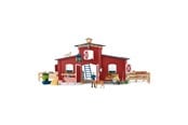 Schleich - Schleich Punainen Talli Eläimillä ja Tarvikkeilla - 42606
