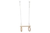 Ulkoleikit - Small Foot - Wooden Trapeze with Gymnastic Rings - 11909