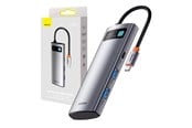 USB hub - Baseus Hub-adapter 7-i-1 USB-C til 2x USB 3.0 + HDMI + USB-C PD USB hub - 7 porttia - USB 3.0 - Harmaa - WKWG020113