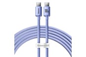 USB kaapelit - Baseus Crystal Shine cable USB-C to USB-C 100W 2m (purple) - CAJY000705