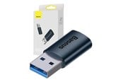 Puhelin - Muut lisävarusteet - Baseus Ingenuity USB-A to USB-C adapter OTG (blue) - ZJJQ000103