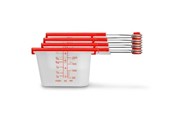 Keittiövälineet - Dreamfarm Levups Red/Clear Measuring set - DFLV2430