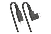 USB kaapelit - StarTech.com 6ft (2m) Rugged Right Angle USB-C Cable USB 3.2 Gen 1 (5 Gbps) USB C to C Data Transfer Cable 4K 60Hz DP Alt Mode 100W Power Delivery - RUSB315CC2MBR