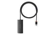USB hub - Baseus Hub 4in1 Lite Series USB to 4x USB 3.0 1m (Black) USB hub - 4 porttia - USB 3.0 - Musta - WKQX030101