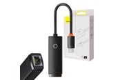 USB kaapelit - Baseus Network adapter  Lite Series USB-C to RJ45 (black) - WKQX000301
