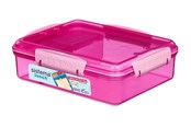 Keittiötarvikkeet - Sistema Snack Attack Duo Lunch 975ml - Pink - 41482-9414202414823