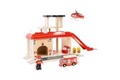 Puulelut - Small Foot - Wooden Fire Station with Accessories. - 10900
