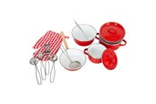 Roolileikit - Small Foot - Pans and Cookware Set Red 11dlg. - 8964
