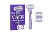 Parranajovälineet - Gillette-Venus Deluxe Smooth Swirl Handle + 3 blades - 7702018469802