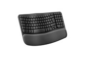 Näppäimistöt - Logitech Wave Keys - Graphite - ND - Ergonominen näppäimistö - Pohjoismainen - Musta - 920-012298