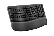 Näppäimistöt - Logitech Wave Keys for Business - Graphite - ND - Ergonominen näppäimistö - Pohjoismainen - Musta - 920-012332