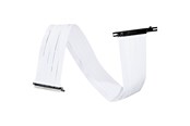 Muut kaapelit - Lian Li PW-PCIV-4-90W PCIe 4.0 Riser Cable - White - PW-PCIV-4-90W