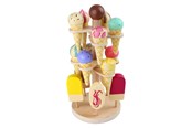 Roolileikit - Small Foot - Wooden Play Food Ice Creams on Movable Ice Cream Stand 16dlg. - 1248