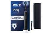 Sähköhammasharjat - Oral-B Sähköhammasharja Pro 3 3500 Black Edition + Extra CA Black Brush Head + Travel Case - 8006540759912
