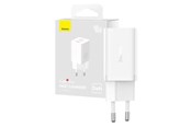 Puhelin - Adapterit & Laturit - Baseus Wall Charger  GaN5 40W 2x USB C (White) - CCGP180102
