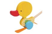 Vauva- ja taaperolelut - Small Foot - Wooden Push Figure Duck Tina with Stick - 3357