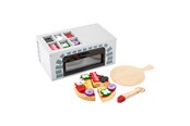 Roolileikit - Small Foot - Wooden Play Food Pizza Oven Set 25dlg. - 11204