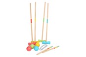 Ulkoleikit - Small Foot - Wooden Croquet Offside 20pcs. - 12033